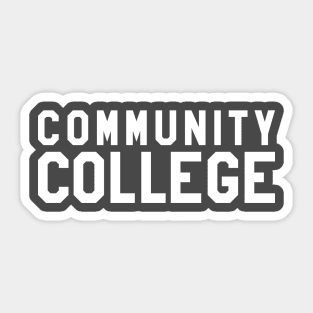 Community College Sticker